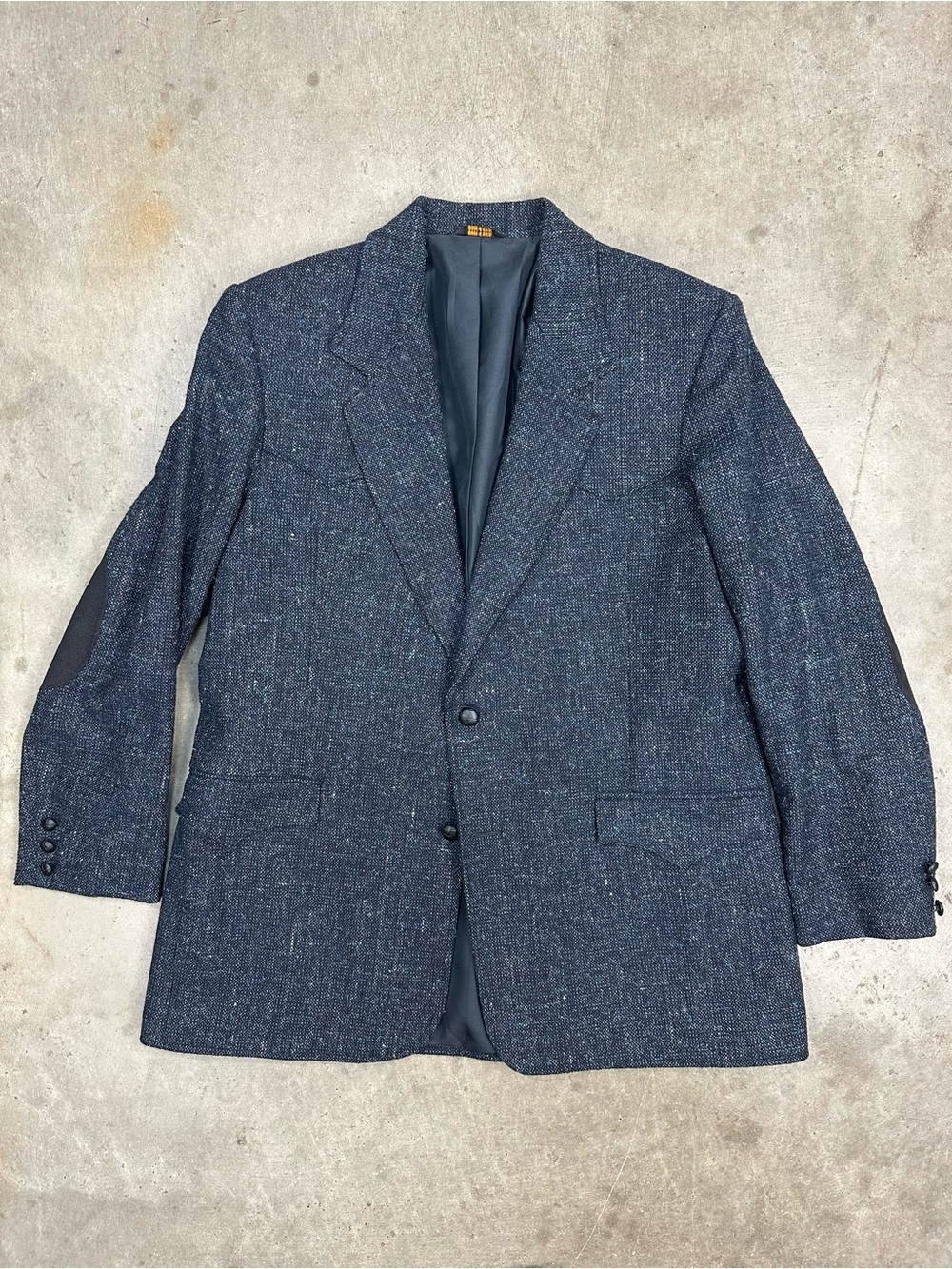 Vintage Western Black/Blue/Grey Tweed Blazer
